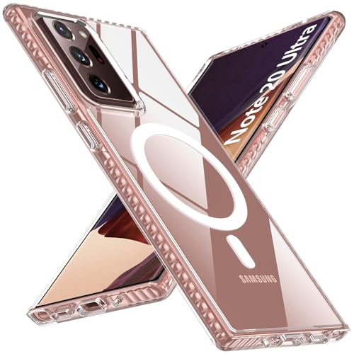 OWKEY for Samsung Galaxy Note 20 Ultra Case, Compatible with MagSafe, Magnetic Phone Case Not-Yellowing Military Shockproof Silm Protective Cover for Galaxy Note 20 Ultra Case (Clear) - color: Note 20 Ultra Clear, size: Galaxy Note 20 Ultra 6.9"