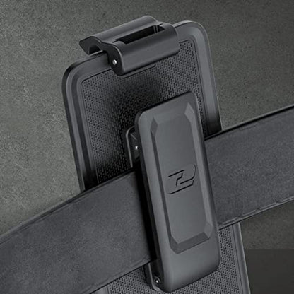 Encased Rebel Holster Designed for iPhone 14 PRO Case with Belt Clip - Ultra Protective Heavy Duty Phone Case (Black) - color: Black, size: iPhone 14 Pro