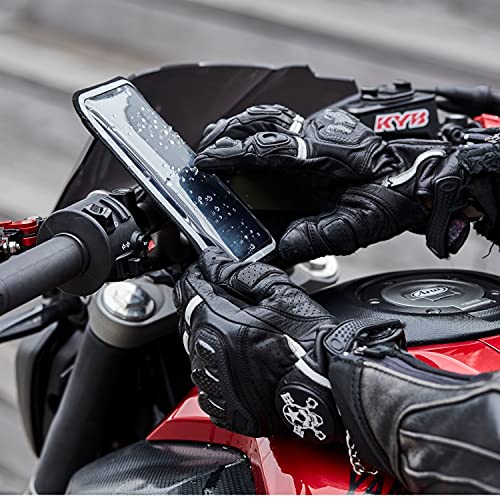 Shapeheart - Magnetic motorbike phone holder | Anti vibration motorcycle phone holder | Waterproof Motorcycle Handlebar phone mount | 360° orientation - size: 2XL phone up to 6.77" (17.2 cm)