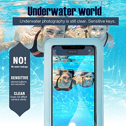 6 pcs Waterproof Phone Pouch Universal Phone Waterproof Case Compatible for iPhone 11 13 12 Max Pro XS Samsung Galaxy s22 s10 Up to 6.9", IPX8 Plastic Cell Phone Dry Bags - color: multi color 1