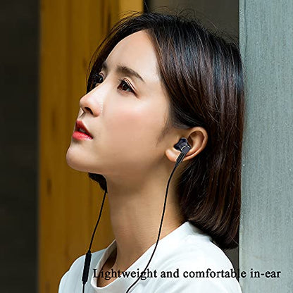 Wired headphones with [4-speaker] noise-cancelling subwoofer 3.5mm earbuds