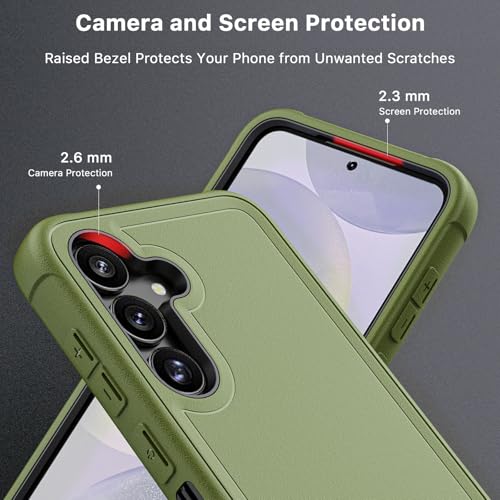 M MYBAT PRO for Samsung Galaxy S25 Plus Case with Belt Clip Holster - color: Army Green, size: Samsung Galaxy S25 Plus
