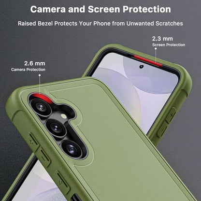 M MYBAT PRO for Samsung Galaxy S25 Plus Case with Belt Clip Holster - color: Army Green, size: Samsung Galaxy S25 Plus