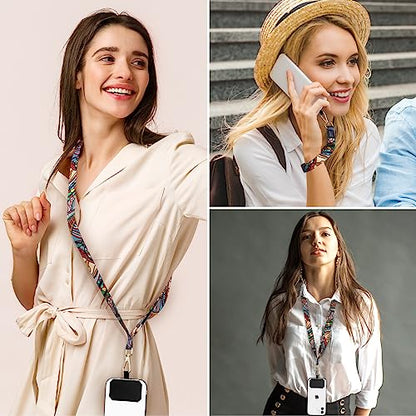 Phone Lanyards, Wrist Lanyards, Adjustable Neck Strap Colorful - color: Green red
