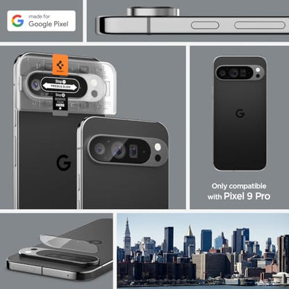 Spigen Glas.tR EZ FIT Optik Camera Lens Protector for Pixel 9 Pro - size: Pixel 9 Pro