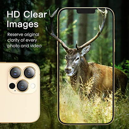 JETech Camera Lens Protector for iPhone 13 Pro Max/13 Pro, Gold, 1 Set - color: Gold