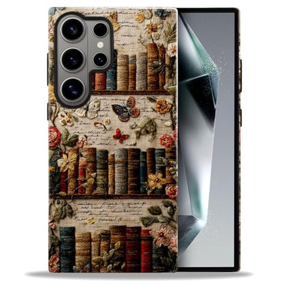 Compatible with Samsung Galaxy S26 Ultra Case,Glossy Case All-Round Protection Shockproof Anti-Scratches TPU Cover,Cases for Man Woman-Antique Bookshelf - color: Antique Bookshelf, size: Galaxy S26 Ultra