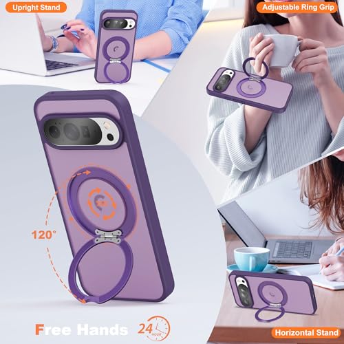 Compatible with Google 9/10 Pro XL Case with Stand 6.8",Purple - color: Purple, size: Google Pixel 9 Pro XL/Pixel 10 Pro XL