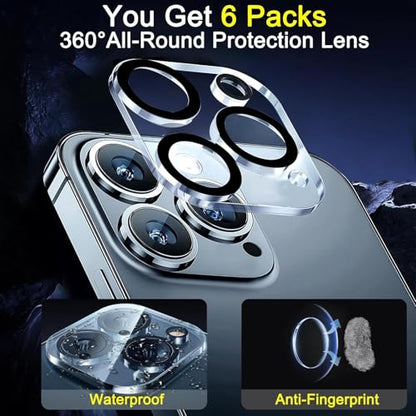 Ferilinso 6 Pack Camera Lens Protector for iPhone 16 Pro Max/iPhone 16 Pro - size: 16 Pro Max-6.3 INCH