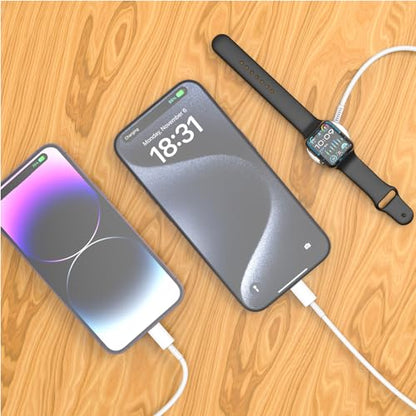 QZIIW 20W Apple Watch Charger,Apple Watch Magnetic Fast Charger USB C Cable - color: White