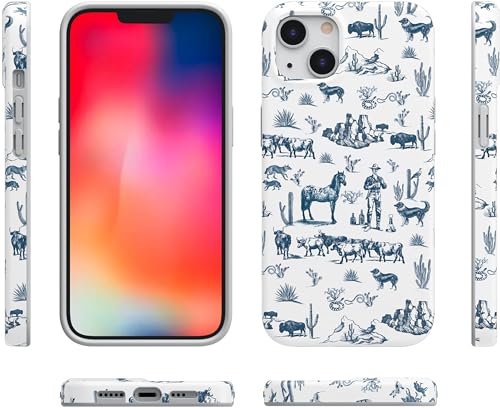 Casely iPhone 14 Plus Case | Wild West Adventure | Desert | Compatible with MagSafe | Classic Ultra Slim Design - color: Wild West Adventure | Desert