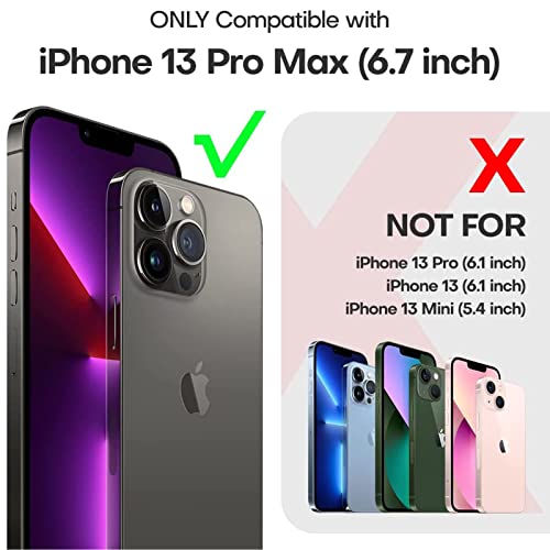 Battery Case for iPhone 13 Pro Max, 12000mAh High-Capacity Protective Rechargeable Extended Charger Cover Compatible with iPhone 13 Pro Max (6.7 inch) Wireless Charging Case Support Carplay - Black - size: iPhone 13 Pro Max