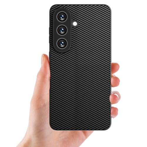 AICase for Samsung Galaxy S26 Case, Carbon Fiber Design Thin Slim Fit Shockproof Hybrid Hard PC Soft TPU Bumper Drop Protection Lightweight Aramid Fiber Protective Cover - color: Carbon Fiber, size: S26