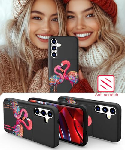 for Samsung Galaxy S24 / S25 Case - Pink Flamingos - color: Pink Flamingos
