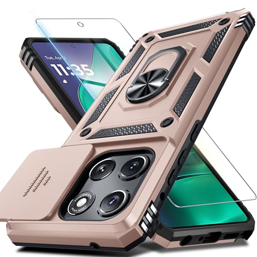 for Moto G Stylus 5G 2026/2025 Case Built in Slide Camera Cover - color: Rose Gold, size: Moto G Stylus 5G 2026/2025
