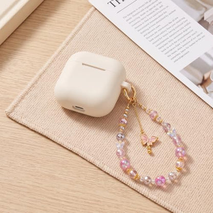 2 Pcs Butterfly Pendant Phone Wrist Strap Wristlet Keychain Camera Strap