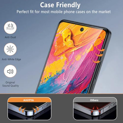 4 Pack for TCL 60 XE NXTPAPER Screen Protector Tempered Glass, Military Grade Shatterproof, 9H Hardness, Fingerprint Unlock, Bubble Free, AUUYYA Anti Scratch Protection Film for TCL 60 XE NXTPAPER, Case Friendly - size: TCL 60 XE NXTPAPER