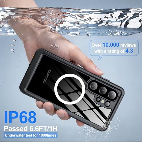 ANTSHARE IP68 Waterproof Case for Samsung Galaxy S26 Ultra, Black/Clear - color: Black/Clear, size: S26 Ultra