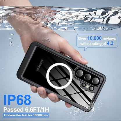 ANTSHARE IP68 Waterproof Case for Samsung Galaxy S26 Ultra, Black/Clear - color: Black/Clear, size: S26 Ultra
