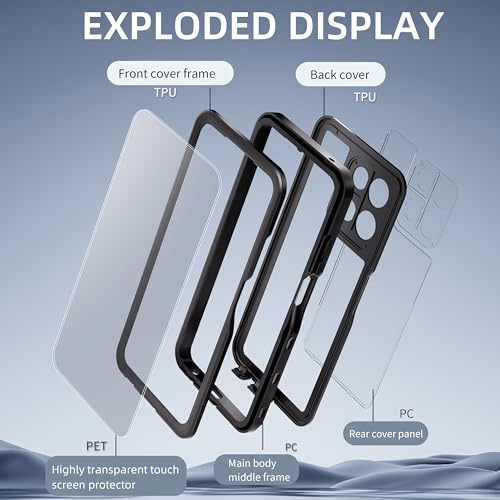 Waterproof Case for Motorola Moto G Play 2026,IP68 Waterproof Certified Shockproof Dustproof Snowproof Cover Full Body Heavy Duty Protection Fully Sealed Underwater Cover for Moto-G-Play-2026 (Black)