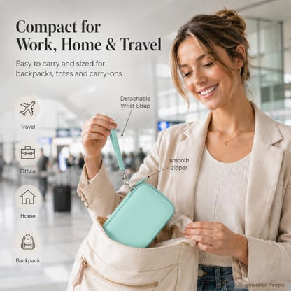 ANKHOH Travel Case for Iseyyox/for QUZUDN/for RTOPS 3 in 1 Wireless Charger - color: Mint green