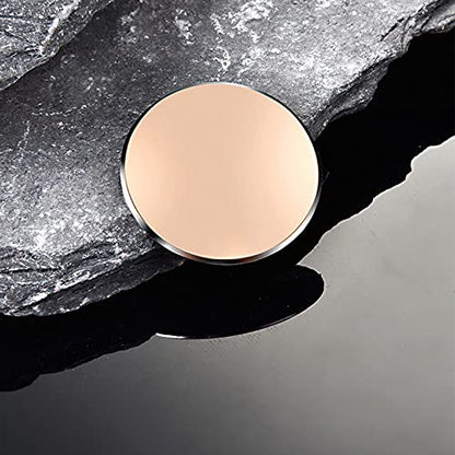 SALEX Replacement Metal Plates Set for Magnetic Car Phone Holders, Wall & Air Vent Mounts, Cases, Magnets. Kit of 2 Matte Gold Round Iron Discs Without Holes. 3M Adhesive Backing. Steel Disks 2 Pack. - color: Gold / 2 Pack