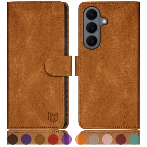SUANPOT Compatible with Samsung Galaxy S26 Plus Wallet case with RFID Blocking Credit Card Holder,Flip Book PU Leather Protective Cover Women Men for Samsung S26 Plus Phone case Light Coffee - color: Light Coffee, size: Samsung Galaxy S26 Plus