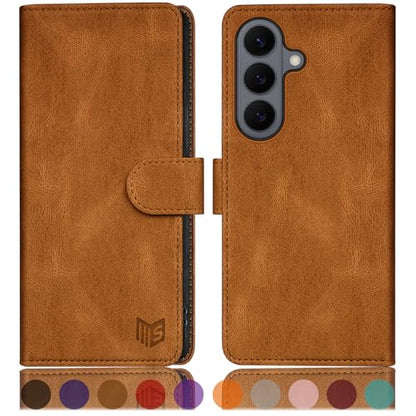 SUANPOT Compatible with Samsung Galaxy S26 Plus Wallet case with RFID Blocking Credit Card Holder,Flip Book PU Leather Protective Cover Women Men for Samsung S26 Plus Phone case Light Coffee - color: Light Coffee, size: Samsung Galaxy S26 Plus