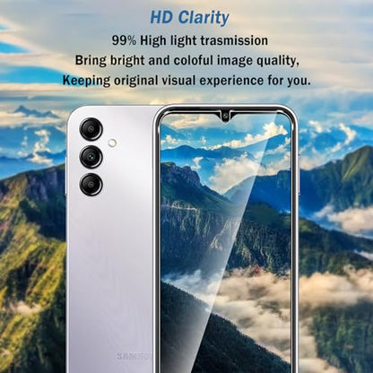 2 Pack Compatible with Samsung Galaxy A15 5G/4G Screen Protector,Full Coverage 9H Tempered Glass Film,HD Clear Scratch Resistant,Bubble-Free for Galaxy A15(6.5 Inch) Screen Protector - color: Samsung Galaxy A15 5G