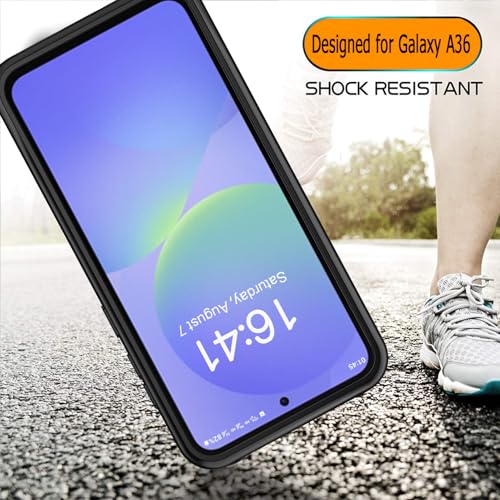 Battery Case for Galaxy A36/A56, 10000mAh High Capacity Portable Charger Case, Rechargeable Smart Battery Pack Compatible with Galaxy A36/A56 6.7 inch Charging, Support Wireless & Carplay - Black