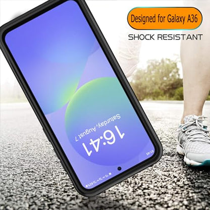 Battery Case for Galaxy A36/A56, 10000mAh High Capacity Portable Charger Case, Rechargeable Smart Battery Pack Compatible with Galaxy A36/A56 6.7 inch Charging, Support Wireless & Carplay - Black