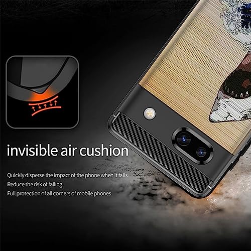 Case Compatible with Google Pixel 7A (2023) / Pixel 7A Case - Soft Fitted Flexible TPU Cover Shock Protection (Shark Wave)