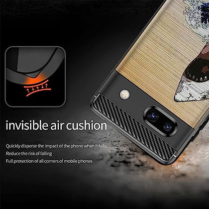 Case Compatible with Google Pixel 7A (2023) / Pixel 7A Case - Soft Fitted Flexible TPU Cover Shock Protection (Shark Wave)