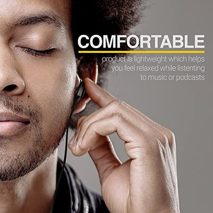 Samsung AKG Earbuds Original 3.5mm in-Ear Headphones with Remote & Mic for Galaxy A71, A31, Galaxy S10, S10e, Note 10, Note 10+, S10 Plus, S9 - Braided, Includes Velvet Carrying Pouch - Black