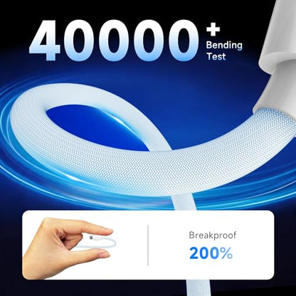 USB C to Lightning Cable 1M Apple MFi Certified iPhone Fast Charger Cable - color: Blud