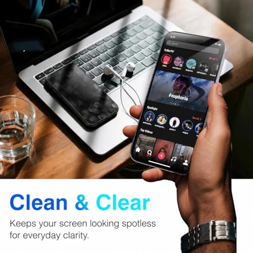EZ-GLAZ-4+2 Pack for iPhone 16 Screen Protector (6.1") HD Clear - size: iPhone 16