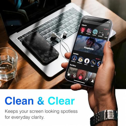 EZ-GLAZ-4+2 Pack for iPhone 16 Pro Screen Protector (6.3") HD Clear - size: iPhone 16 Pro