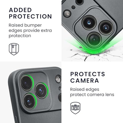 kwmobile Case Compatible with Apple iPhone 17 Pro Case -Soft TPU Back Phone Cover - with Metallic Look - Metallic Grey - color: Metallic Grey, size: iPhone 17 Pro