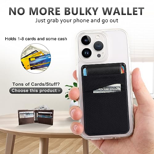2PCS Phone Wallet Stick on,Card Holder for Phone Case,Phone Card Holder