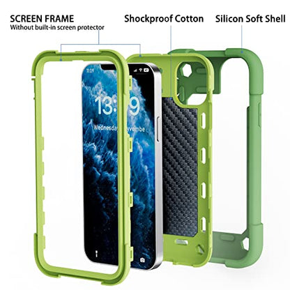 MARKILL Compatible with iPhone 11 Case 6.1 Inch with 360°Rotate Ring Stand, Military Grade Drop Protection Full Body Rugged Heavy Duty Case 3 in 1 Protective Cover Avocado - color: Avocado, size: iPhone 11 6.1"