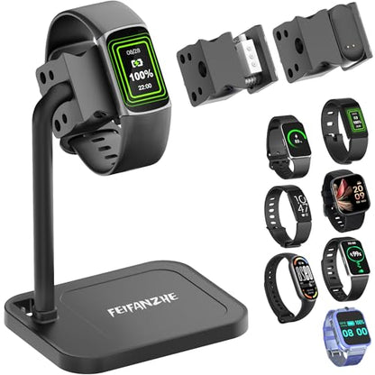 Adjustable Universal Smart Watch Dock & Fitness Tracker Stand - color: Black Watch Dock