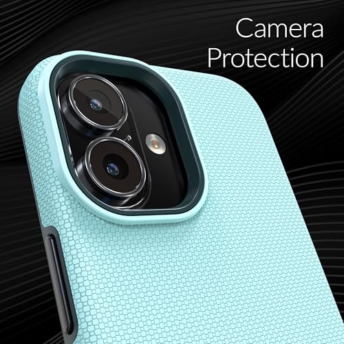 Crave Dual Guard Compatible with iPhone 16 Case, Compatible with MagSafe Shockproof Protection Dual Layer Case for Apple iPhone 16 (6.1") - Aqua - color: Aqua
