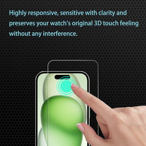 2+1+2 Pack Screen Protector for iPhone 15 - size: 15