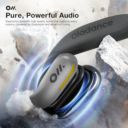 Oladance OWS Sports True Wireless Open-Ear Headphones, IPX8, 15H Playtime - color: Silver
