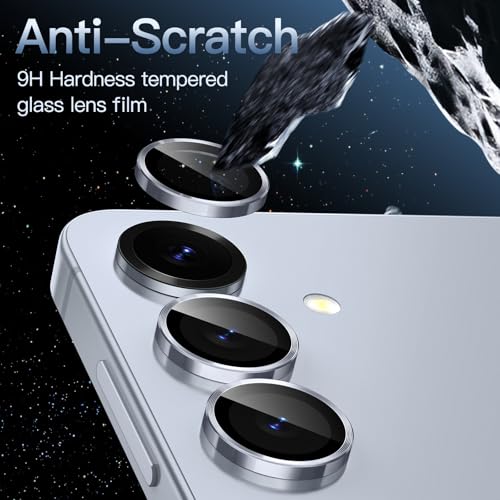 JETech Camera Lens Protector for Samsung Galaxy S25, Icyblue, 1 Set - color: Icyblue