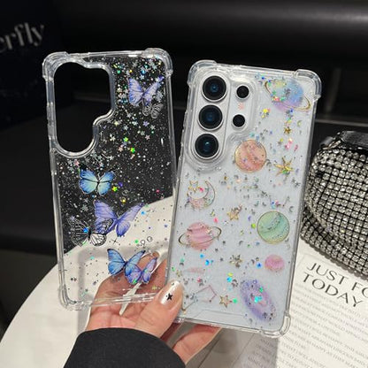 for Samsung Galaxy S26 Ultra Case, Bling Shockproof Cute Planet Women Girls Flexible TPU Stars Sparkle Glitter Anti-Scratch Protective Soft Phone Cover for Samsung Galaxy S26 Ultra, Clear - size: for Samsung Galaxy S26 Ultra