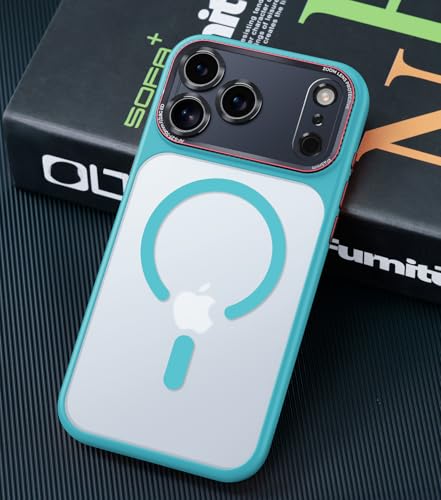 Magnetic for iPhone 17 Pro Max Case with Integrated Camera Protection, [Seamless Work with Magsafe] [Military Grade Shockproof] [Covered Camera Control Button] Case for iPhone 17 Pro Max 6.9'', Teal - color: Teal
