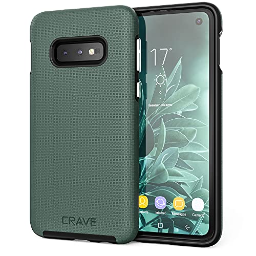 Crave Dual Guard for Samsung Galaxy S10e Case, Shockproof Protection Dual Layer- Forest Green - color: Forest Green