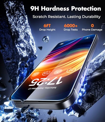 UNBREAKcable 2-Pack Screen Protector for iPhone 15/16 Tempered Glass - size: iPhone 15/16