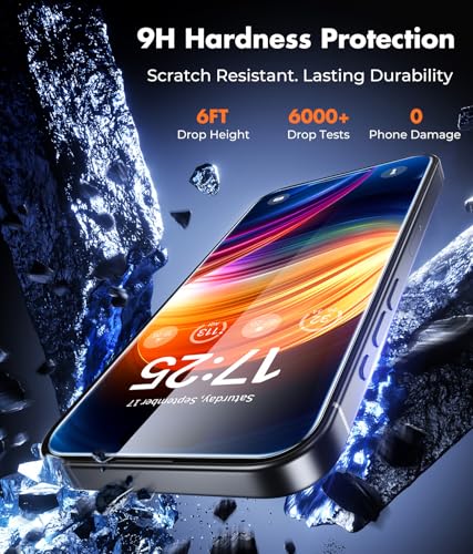 UNBREAKcable 2-Pack Screen Protector for iPhone 15/16 Tempered Glass - size: iPhone 15/16